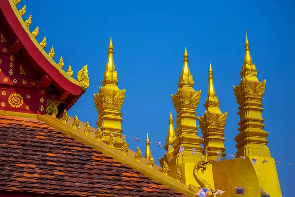 Templo arte do Laos Bela arte — Fotografia de Stock