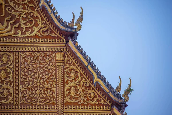 Templo arte do Laos Bela arte — Fotografia de Stock