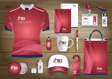 Hediye öğeleri iş kurumsal kimlik, vektör soyut renk promosyon Hatıra Eşyası tasarımı çapraz çizgiler için origami elemanları ile. bağlantı dijital teknoloji şirketi kırtasiye seti, 