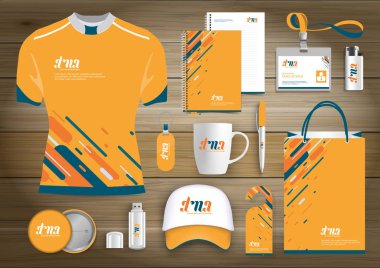 Hediye öğeleri iş kurumsal kimlik, vektör soyut renk promosyon Hatıra Eşyası tasarımı çapraz çizgiler için origami elemanları ile. bağlantı dijital teknoloji şirketi kırtasiye seti, 