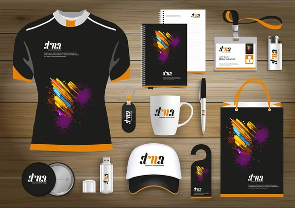 Gift Items Business Corporate Identity Vector Abstract Diseño Recuerdos Promocionales — Vector de stock