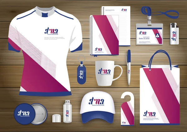 Hediye öğeleri iş kurumsal kimlik, vektör soyut renk promosyon Hatıra Eşyası tasarımı çapraz çizgiler için origami elemanları ile. bağlantı dijital teknoloji şirketi kırtasiye seti, 