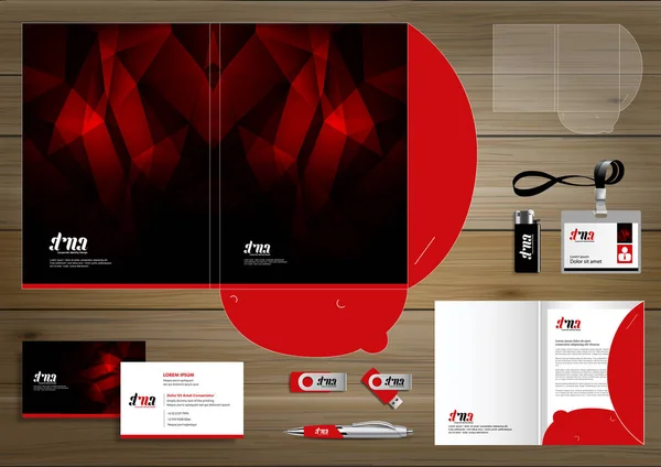 Folder Template design for digital technology company. Element of stationery, people community friends presentation design used for business or working promotion, Blue, Red,