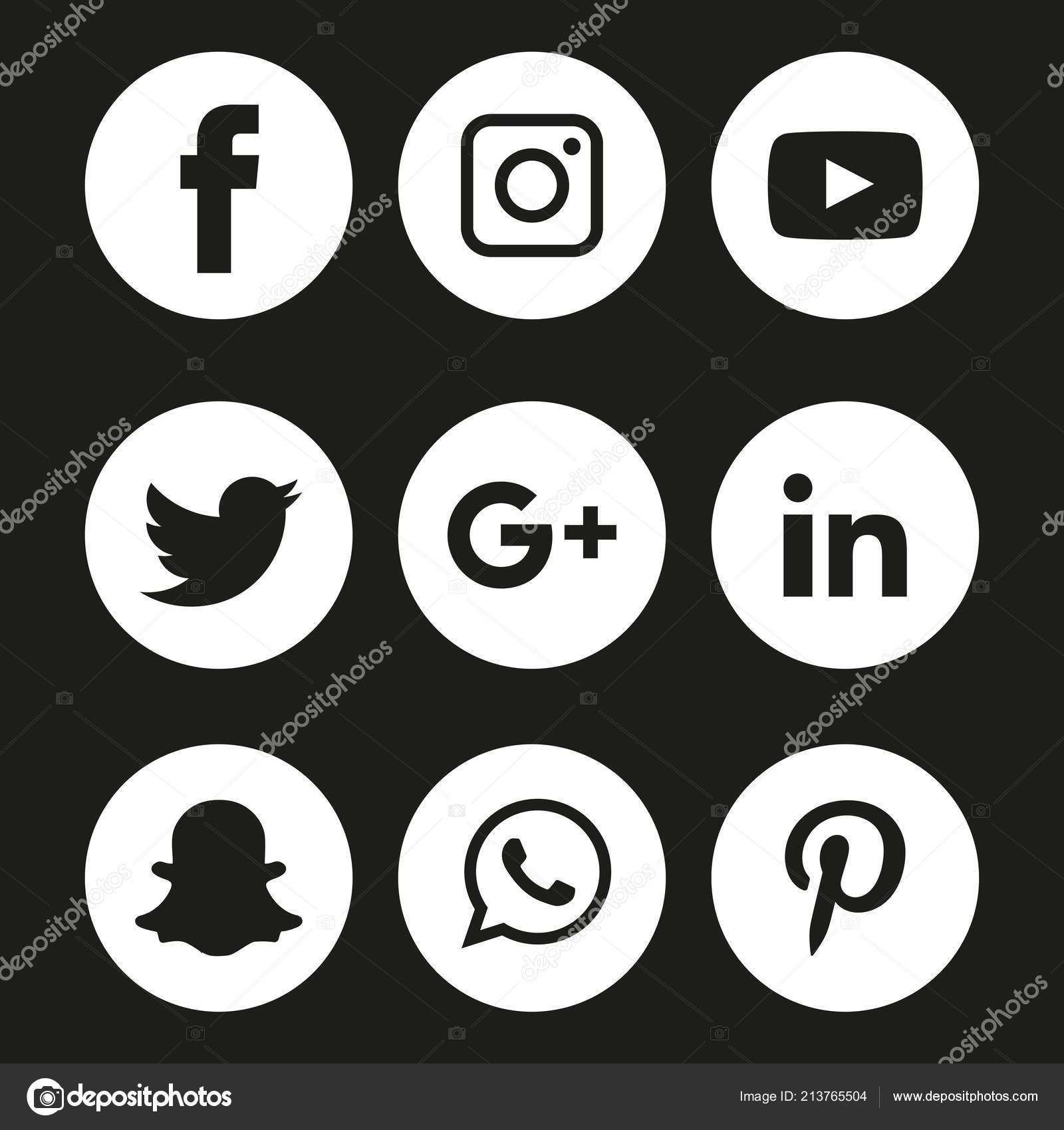 Vector Instagram Symbol Instagram Logo Black And White