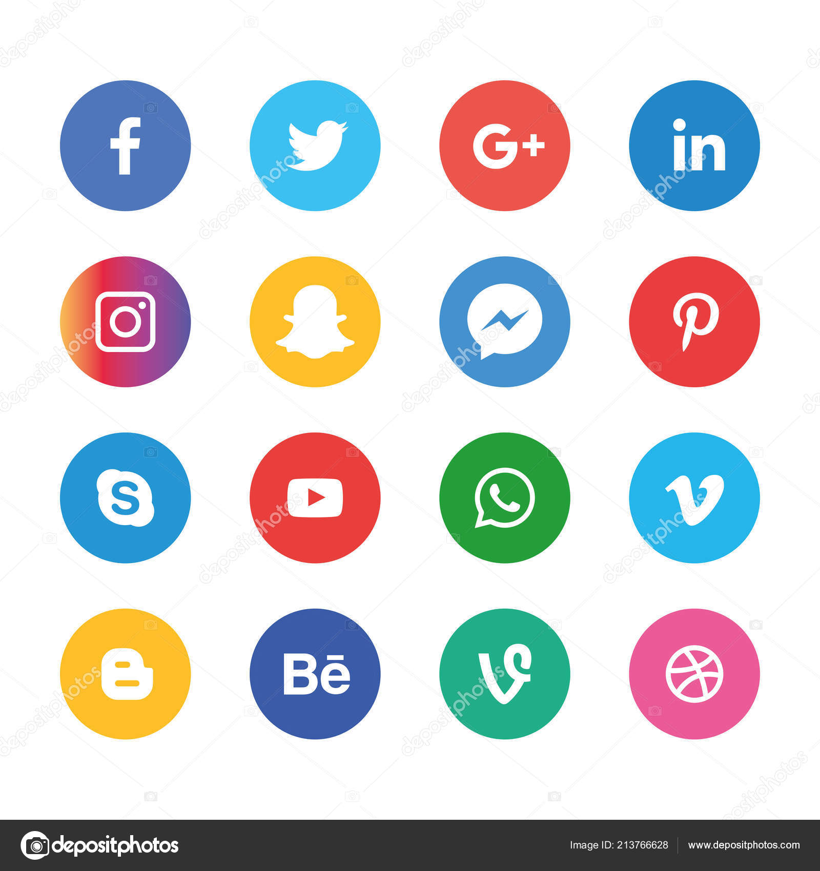 Social Media Icons Set Logo Vector Illustrator Facebook Instagram Whatsapp Vector Image By C Designmaster81 Vector Stock Social Media Icons Set Logo Vector Illustrator Facebook Instagram Whatsapp Vector Image By C Designmaster81 Vector Stock