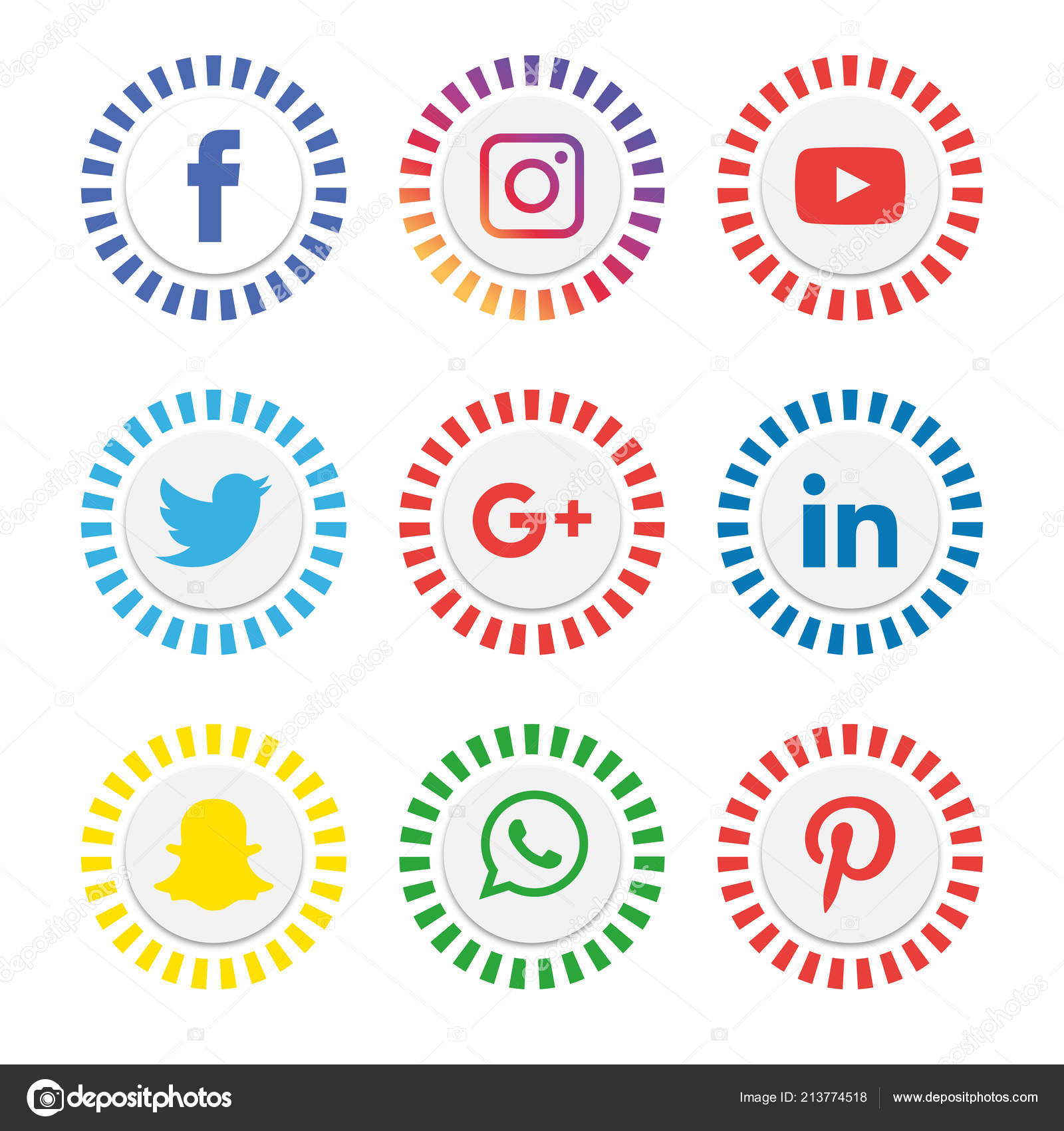 Social Media Icons Set Logo Vector Illustrator Facebook Instagram Whatsapp Stock Vector Image By C Designmaster81 Social Media Icons Set Logo Vector Illustrator Facebook Instagram Whatsapp Stock Vector Image By C Designmaster81