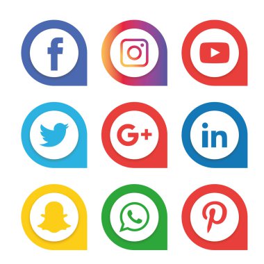 Social Media Icons Black White Facebook Instagram Twitter Free Vector Eps Cdr Ai Svg Vector Illustration Graphic Art