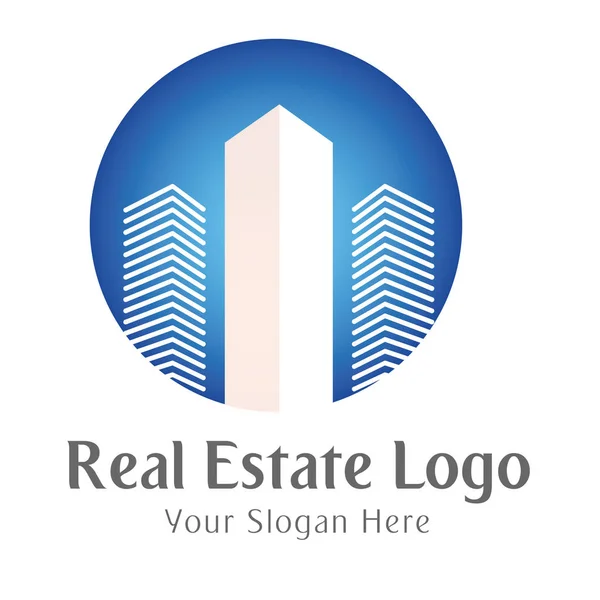 Logo Template Real Estate Apartment Condo House Rental Business Brand — Stock Vector