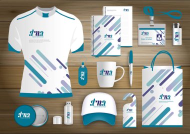 Hediye öğeleri iş kurumsal kimlik, vektör soyut renk promosyon Hatıra Eşyası tasarımı çapraz çizgiler için origami elemanları ile. bağlantı dijital teknoloji şirketi kırtasiye seti, 