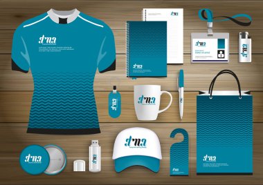 Hediye öğeleri iş kurumsal kimlik, vektör soyut renk promosyon Hatıra Eşyası tasarımı çapraz çizgiler için origami elemanları ile. bağlantı dijital teknoloji şirketi kırtasiye seti, 