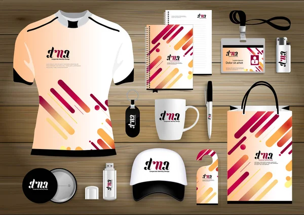 Gift Items Business Corporate Identity Vector Abstract Diseño Recuerdos Promocionales — Vector de stock