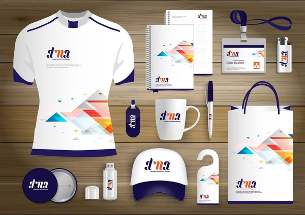 Gift Items Business Corporate Identity Vector Abstract Diseño Recuerdos Promocionales — Vector de stock