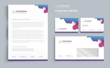 Kurumsal iş kimlik şablon tasarım vektör soyut Kırtasiye, Hediyelik Öğeler renk promosyon Hatıra Eşyası öğeleri. bağlantı dijital teknoloji seti, 