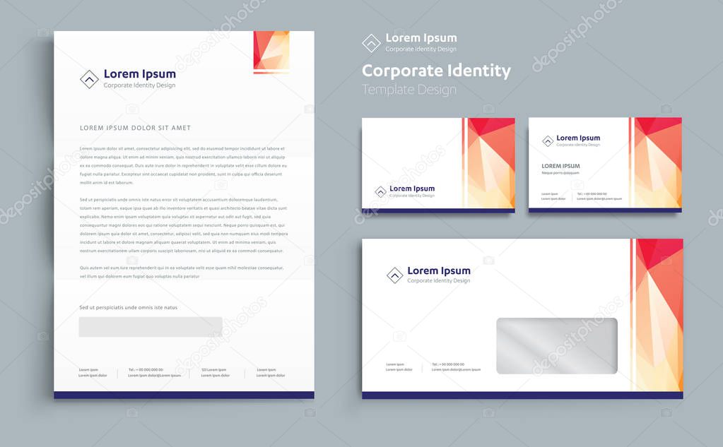 Corporate Business  Identity template design Vector abstract stationery , Gift Items Color promotional souvenirs elements. link digital technology set, 