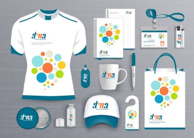 Hediye öğeleri iş kurumsal kimlik, vektör soyut renk promosyon Hatıra Eşyası tasarımı çapraz çizgiler için origami elemanları ile. bağlantı dijital teknoloji şirketi kırtasiye seti, 