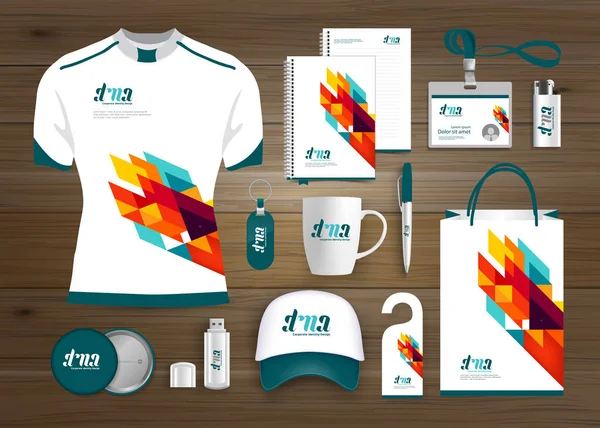 Gift Items Business Corporate Identity Vector Abstract Diseño Recuerdos Promocionales — Vector de stock