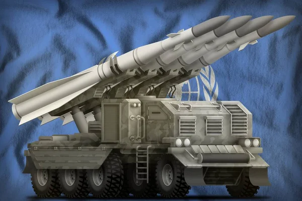Taktiska Kort Räckvidd Ballistiska Missiler Med City Kamouflage Förenta Nationernas — Stockfoto