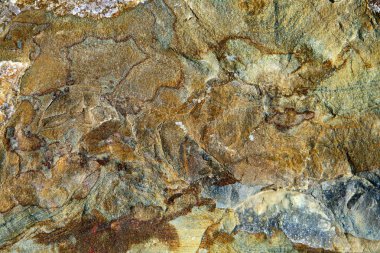 Sarı taş yüzey dokusunu çatlaklar.