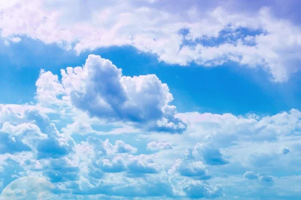 Nuvens Cumulus Tonificadas Surpreendentes Céu Para Usar Como Fundo Design — Fotografia de Stock