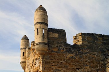 Ukrayna, CRIMEA, KERCH - 27 Mayıs 2018: Kerch kalesinin kalıntıları. Mimari imaj. Resimli başyazı