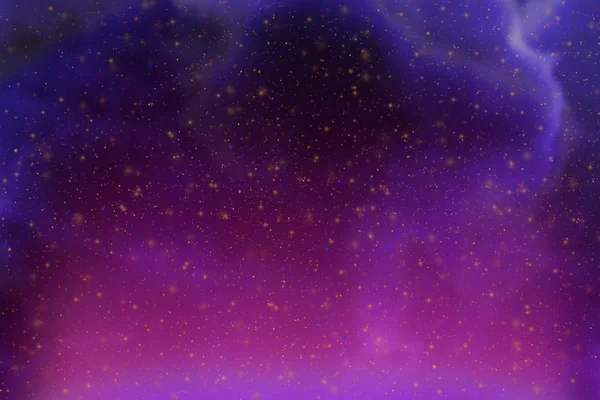 Абстрактная Фантазия Голубое Пространство Звезды Красочный Фон Искрами Облаками — стоковое фото