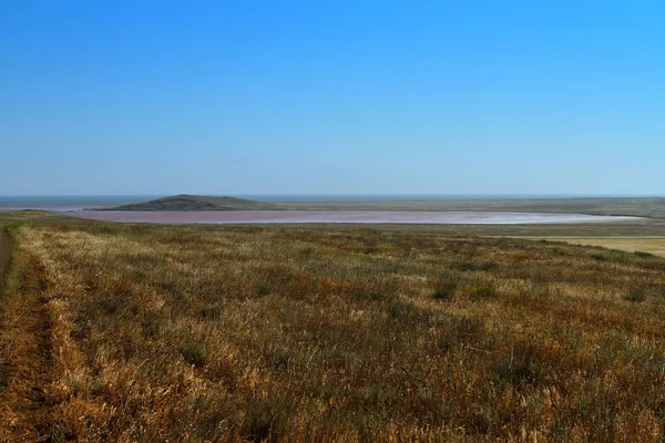 Fantastischer Kajaschskoje See Auf Der Krim Ufer Des Schwarzen Meeres — Stockfoto
