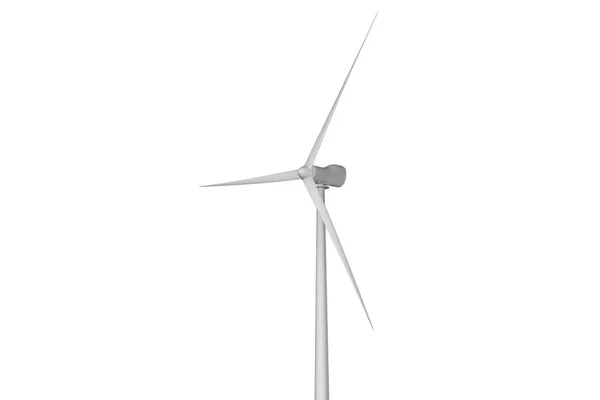 Windmühle Isoliert Auf Weißem Hintergrund Industrielle Illustration Der Windkraft Illustration — Stockfoto