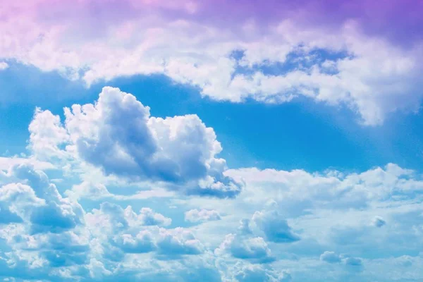 Nuvens Cúmulo Muito Vívidas Céu Para Usar Como Fundo Design — Fotografia de Stock