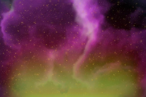 Abstract Fantasy Pink Space Stars Colorful Background Sparks Clouds — Stock Photo, Image