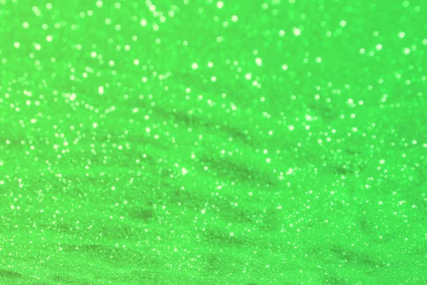 Bonito Verde Brilhante Areia Cobre Feito Glitters Conceito Festal Com — Fotografia de Stock