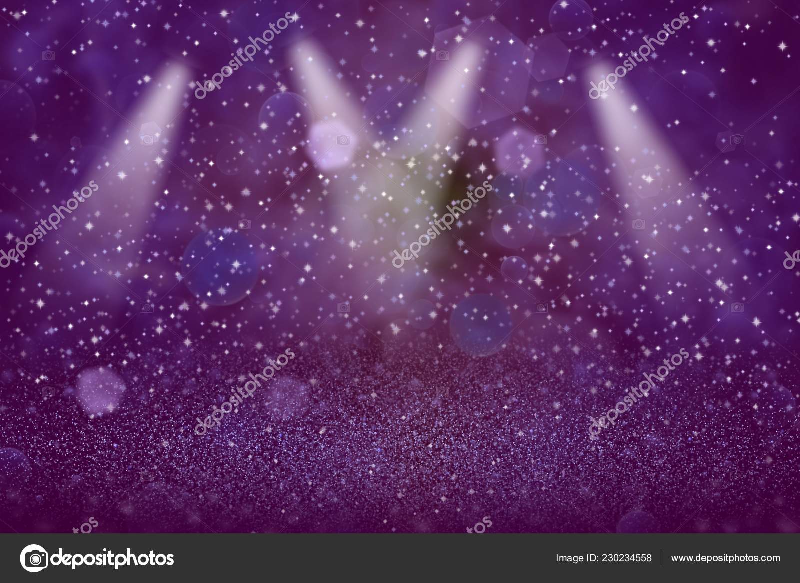 Fantastic Shiny Abstract Background Stage Spotlights Sparks Fly
