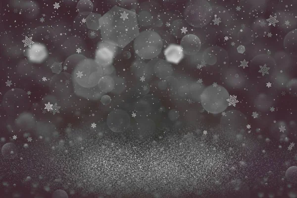 Fin Lysande Abstrakt Bakgrund Glitter Ljus Och Fallande Snö Flingor — Stockfoto