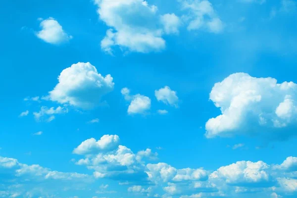 Nuvens Cumulus Bastante Tonificadas Céu Para Usar Como Fundo Design — Fotografia de Stock