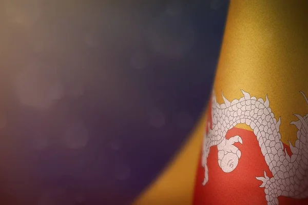 Бутан Вывешивает Флаг Честь Дня Ветеранов Дня Памяти Синем Темном — стоковое фото