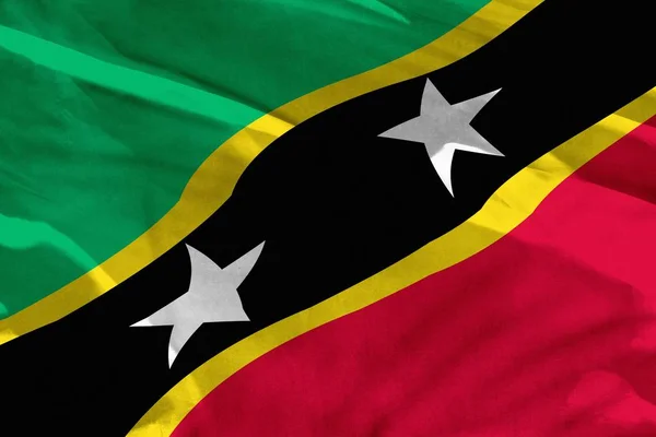 Saint Kitts Nevis Bayrağı Kullanarak Doku Veya Arka Plan Bayrak — Stok fotoğraf