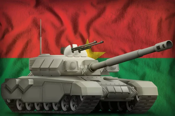 Zware Tank Achtergrond Van Vlag Van Burkina Faso Illustratie — Stockfoto