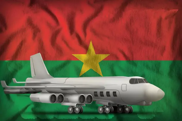 Bombardér Pozadí Vlajka Burkiny Faso Obrázek — Stock fotografie