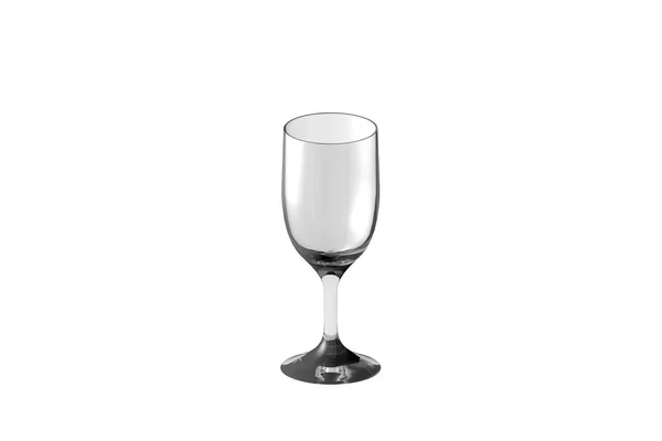 Bicchiere Cocktail Acido Isolato Bianco Resa Vetro Potabile Illustrazione — Foto Stock