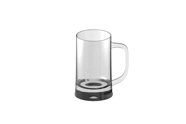 Beer Tankard Mug Isolated White Drinking Glass Render Illustration — Stock Photo, Image