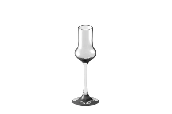 Grappa Glas Geïsoleerd Wit Glas Drinken Renderen Illustratie — Stockfoto