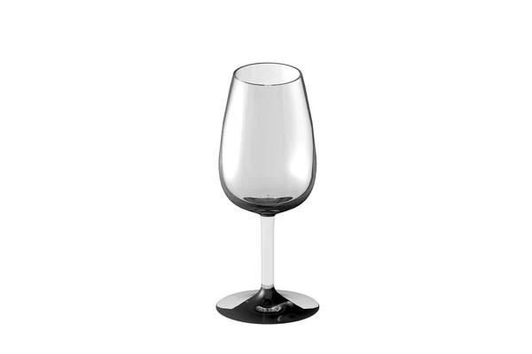 Bicchiere Vino Porto Isolato Bianco Resa Vetro Potabile Illustrazione — Foto Stock