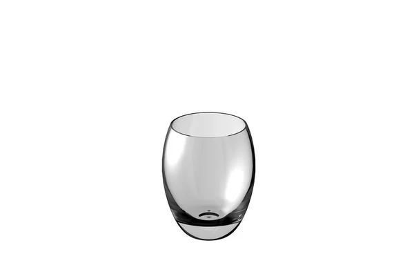 Vaso Vaso Cóctel Aislado Blanco Vidrio Para Beber Renderizado Ilustración — Foto de Stock