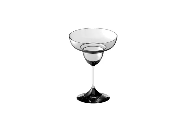 Margarita Glass Isolated White Drinking Glass Render Illustration — Stock Photo, Image