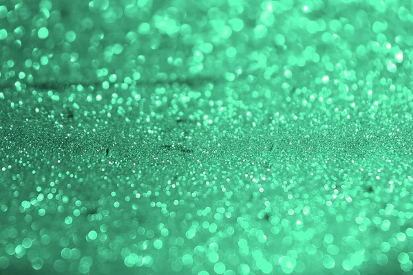 Cute Teal Sea Green Glossy Metallic Sand Made Glitters Festive — Stock Photo, Image