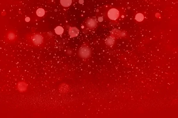 Red Fantastic Glossy Abstract Background Glitter Lights Sparks Fly Defocused — Stock Photo, Image
