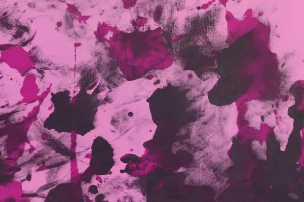 Красиве Мерехтливе Рожеве Випадково Пофарбоване Полотно Тканина Кольоровими Плямами Фарби — стокове фото