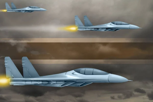 Concepto Ataque Aéreo Botswana Aviones Guerra Modernos Atacan Fondo Bandera — Foto de Stock