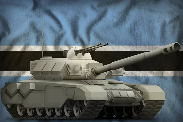 Tunga Tank Botswana Flagga Bakgrunden Illustration — Stockfoto