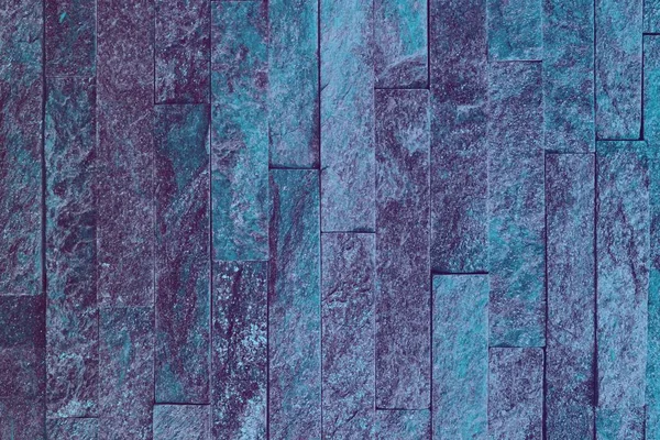 Pretty Vintage Light Blue Natural Quartzite Stone Bricks Texture Use — Stock Photo, Image