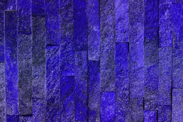 Nice old blue natural quartzite stone bricks texture for design purposes. — Stock Photo, Image